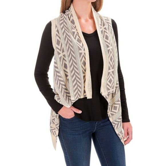 Woolrich Ponsford Long Knit Open Vest Nordic Woman's Medium - Picture 1 of 6